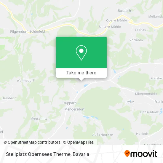 Карта Stellplatz Obernsees Therme