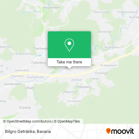 Карта Bilgro Getränke