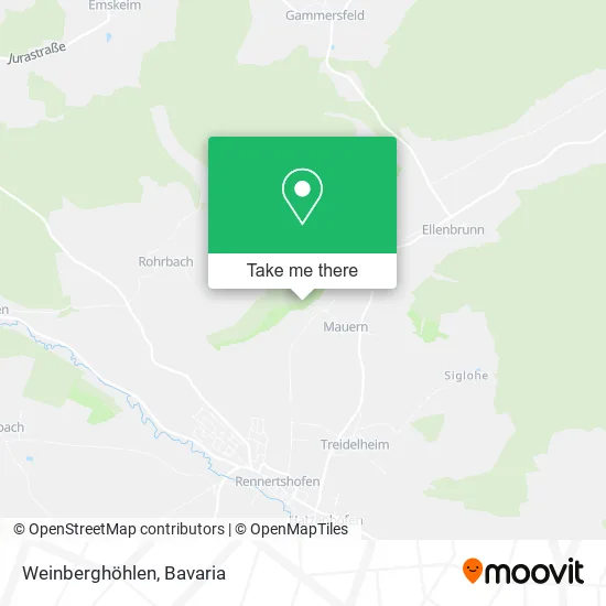 Карта Weinberghöhlen