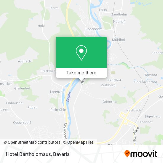 Hotel Bartholomäus map