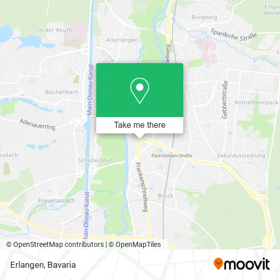 Карта Erlangen