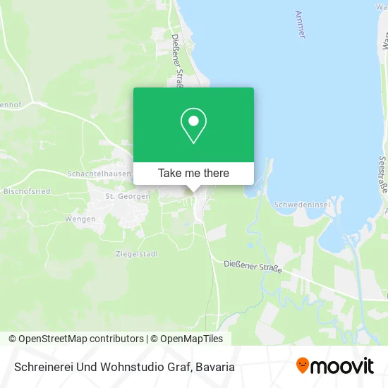 Карта Schreinerei Und Wohnstudio Graf
