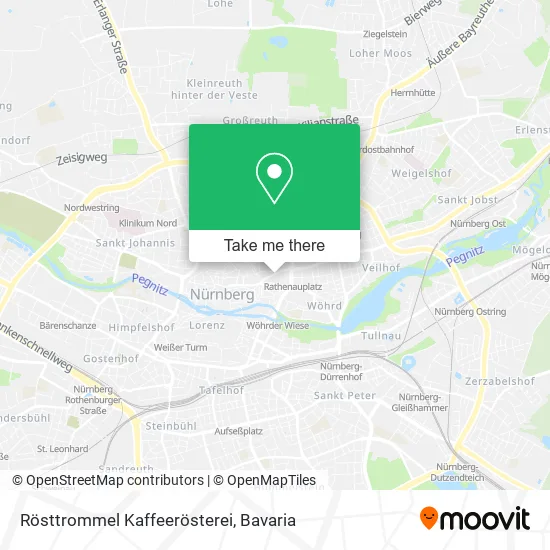 Карта Rösttrommel Kaffeerösterei