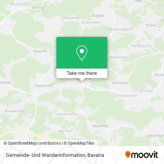 Карта Gemeinde- Und Wanderinformation