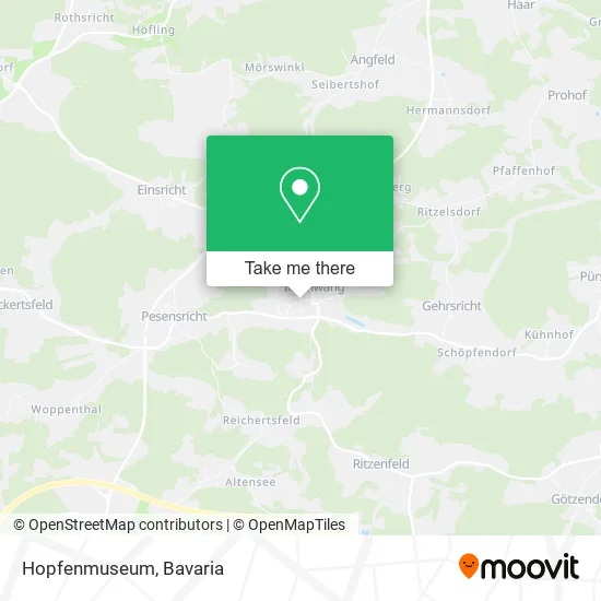 Hopfenmuseum map