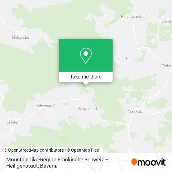 Mountainbike-Region Fränkische Schweiz – Heiligenstadt map