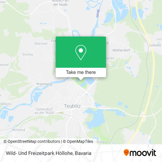 Карта Wild- Und Freizeitpark Höllohe