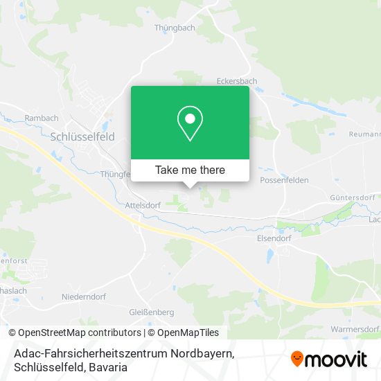 Adac-Fahrsicherheitszentrum Nordbayern, Schlüsselfeld map