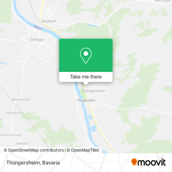 Thüngersheim map
