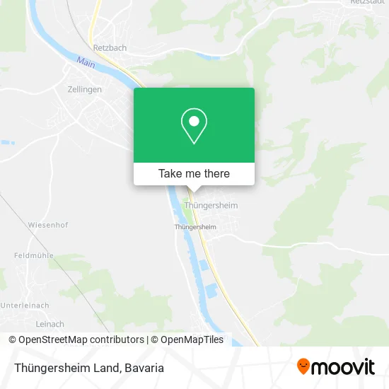 Thüngersheim Land map