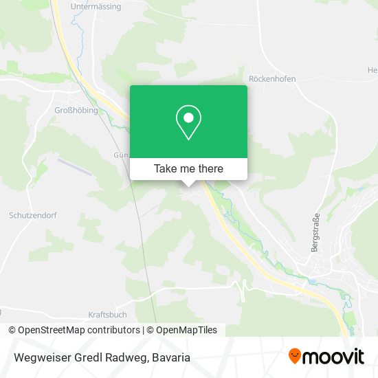 Wegweiser Gredl Radweg map