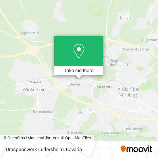 Карта Umspannwerk Ludersheim