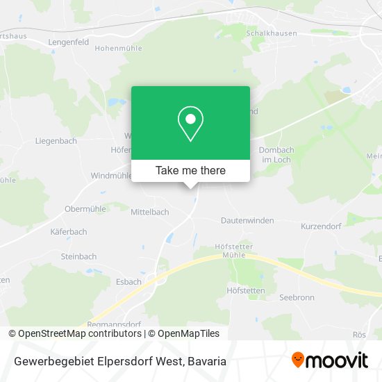 Gewerbegebiet Elpersdorf West map