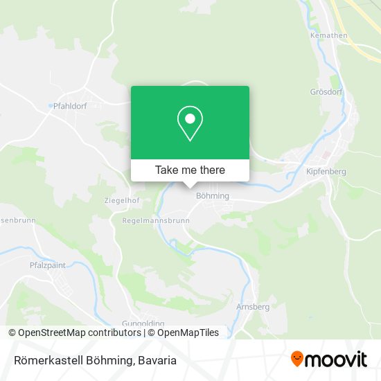 Römerkastell Böhming map