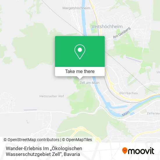 Карта Wander-Erlebnis Im „Ökologischen Wasserschutzgebiet Zell“