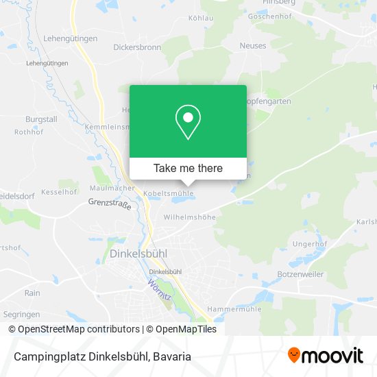 Campingplatz Dinkelsbühl map