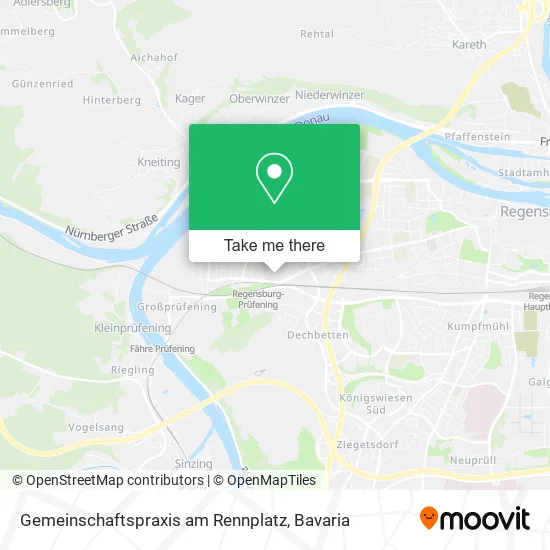 Карта Gemeinschaftspraxis am Rennplatz