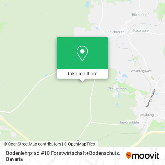 Карта Bodenlehrpfad #10 Forstwirtschaft+Bodenschutz