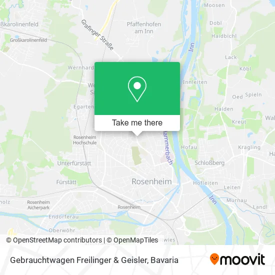 Карта Gebrauchtwagen Freilinger & Geisler