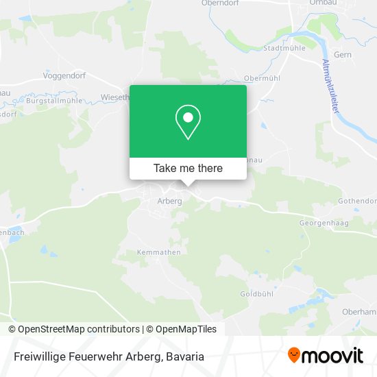 Freiwillige Feuerwehr Arberg map