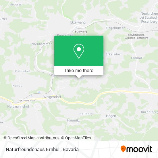 Naturfreundehaus Ernhüll map
