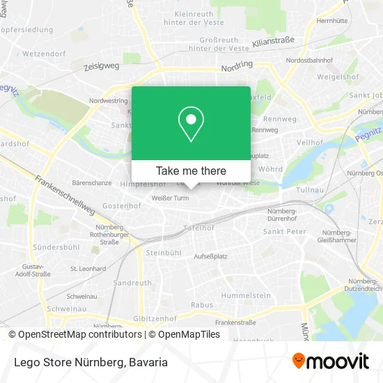 Карта Lego Store Nürnberg