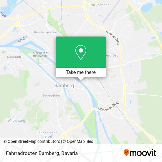 Fahrradrouten Bamberg map