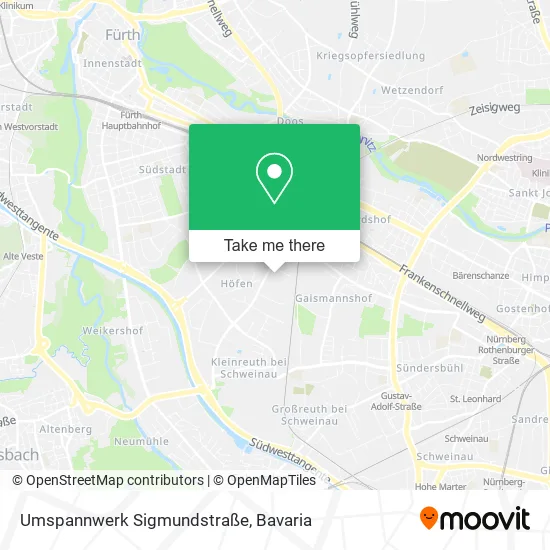 Umspannwerk Sigmundstraße map