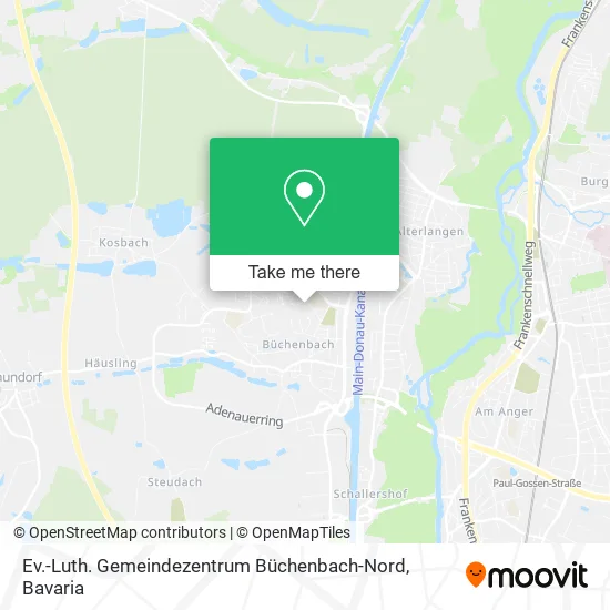 Карта Ev.-Luth. Gemeindezentrum Büchenbach-Nord