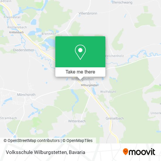 Карта Volksschule Wilburgstetten