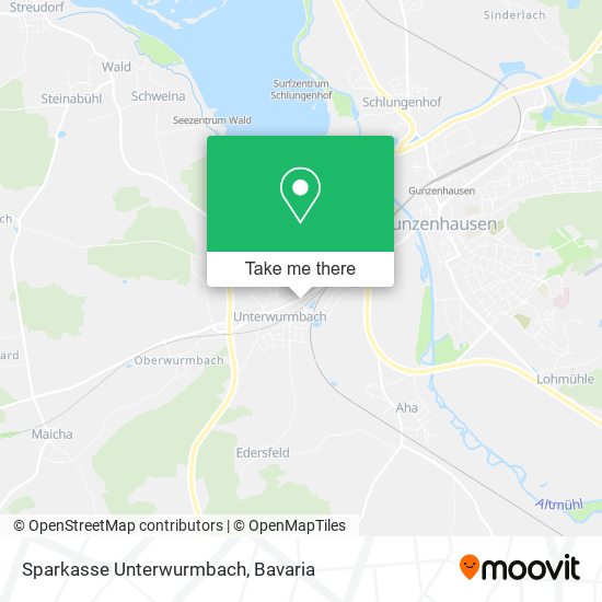 Sparkasse Unterwurmbach map