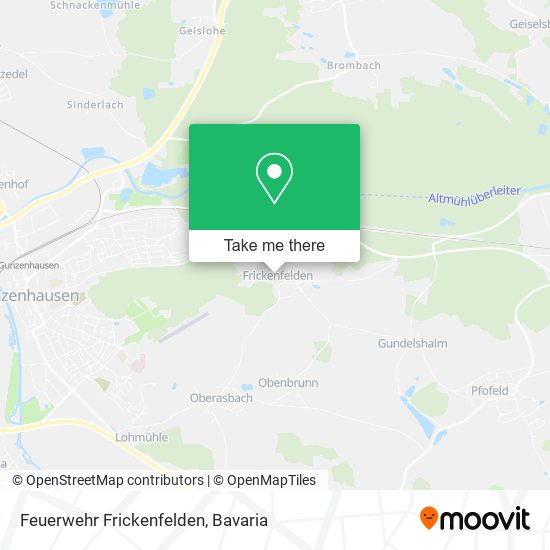 Feuerwehr Frickenfelden map