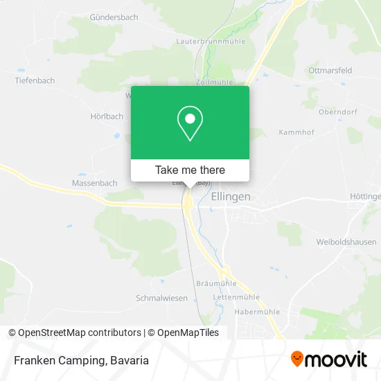 Карта Franken Camping