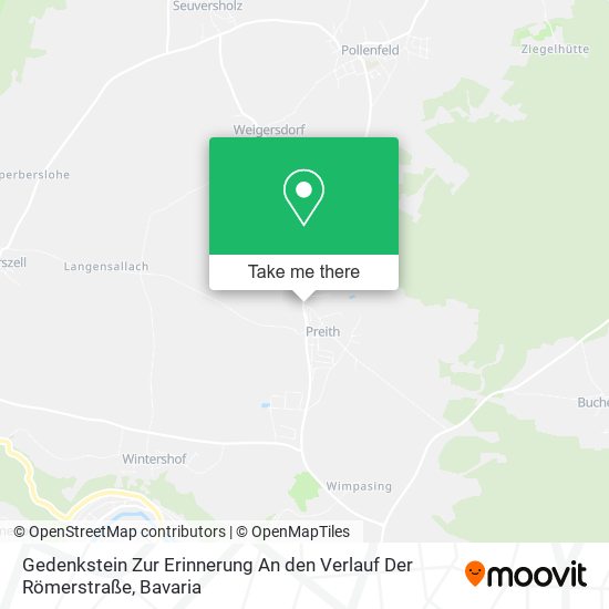 Gedenkstein Zur Erinnerung An den Verlauf Der Römerstraße map