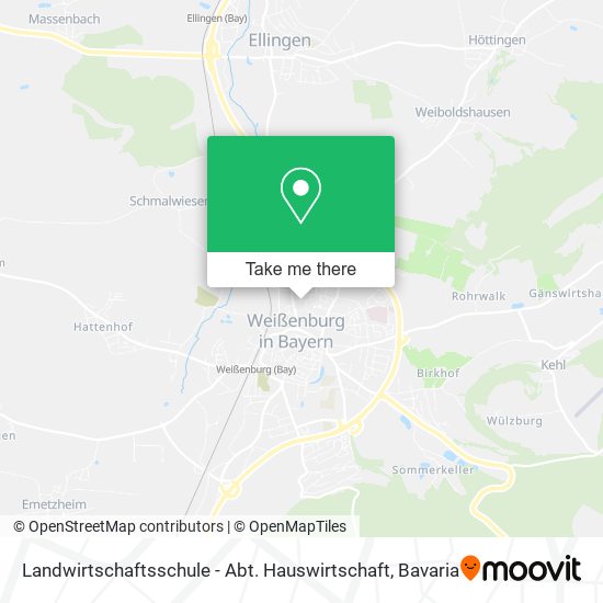 Landwirtschaftsschule - Abt. Hauswirtschaft map