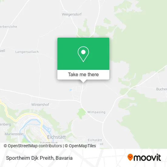 Карта Sportheim Djk Preith