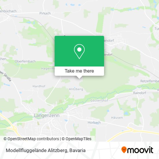 Modellfluggelände Alitzberg map