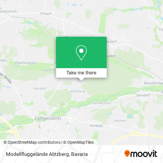 Карта Modellfluggelände Alitzberg