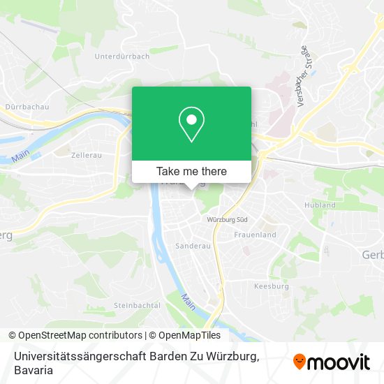 Карта Universitätssängerschaft Barden Zu Würzburg