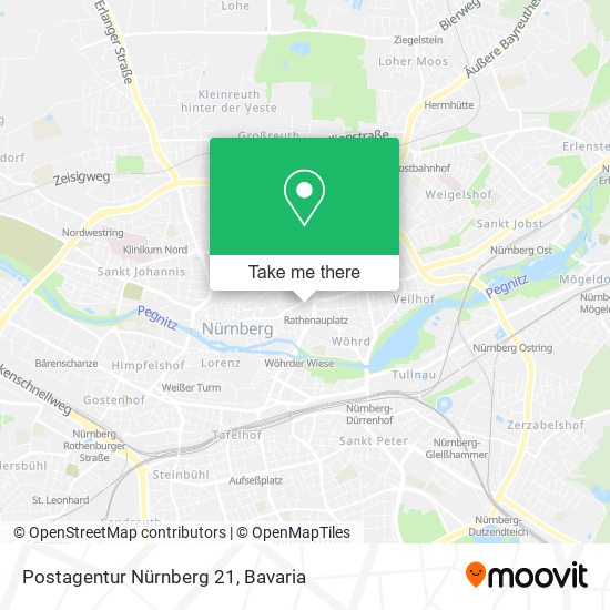 Postagentur Nürnberg 21 map