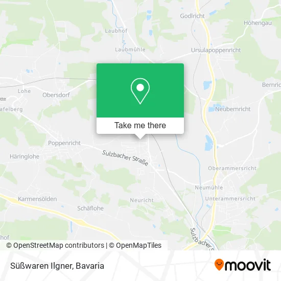 Карта Süßwaren Ilgner