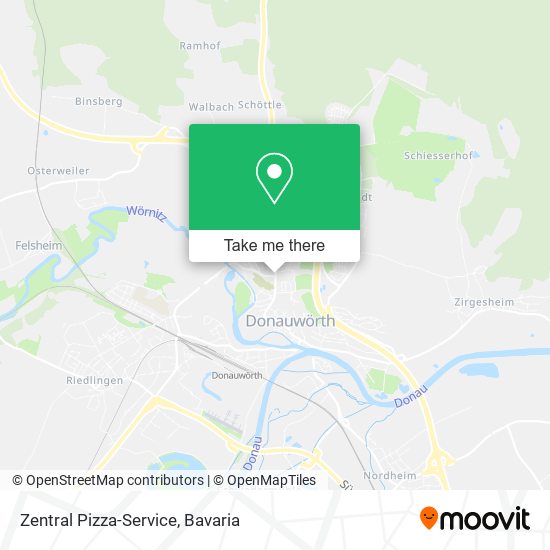 Zentral Pizza-Service map