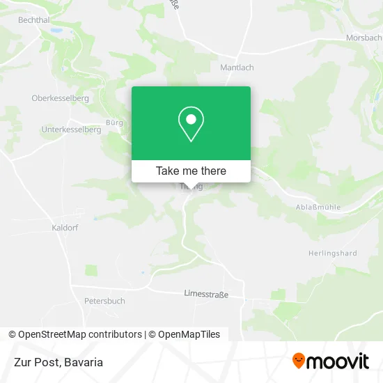 Карта Zur Post