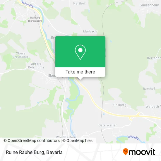 Ruine Rauhe Burg map