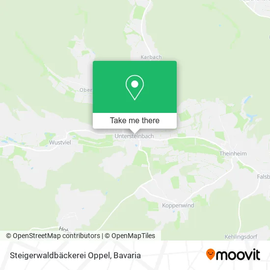 Карта Steigerwaldbäckerei Oppel