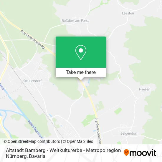 Карта Altstadt Bamberg - Weltkulturerbe - Metropolregion Nürnberg