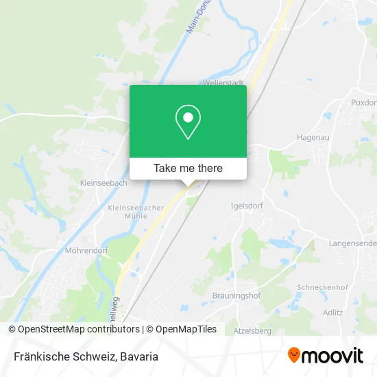 Карта Fränkische Schweiz