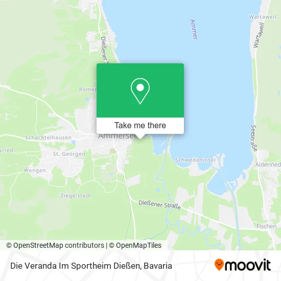Карта Die Veranda Im Sportheim Dießen