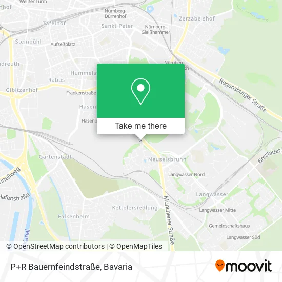 Карта P+R Bauernfeindstraße
