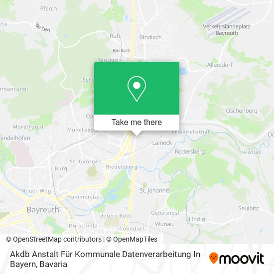 Карта Akdb Anstalt Für Kommunale Datenverarbeitung In Bayern